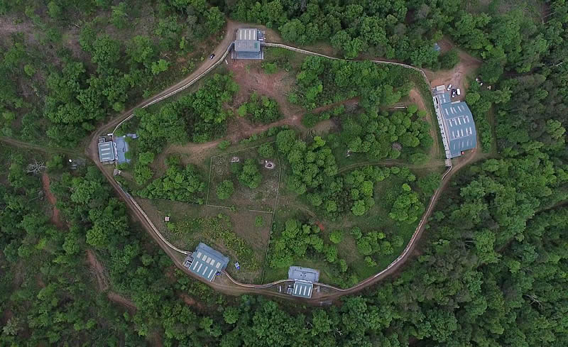 Project Chimps’ first phase includes the Peachtree Habitat, a six-acre forest surrounded by five chimpanzee villas.