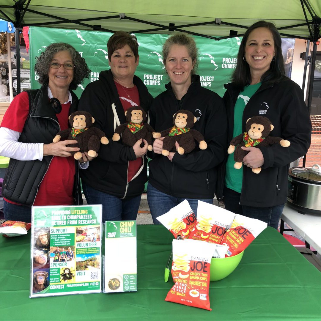Project Chimps team at chili cook-off