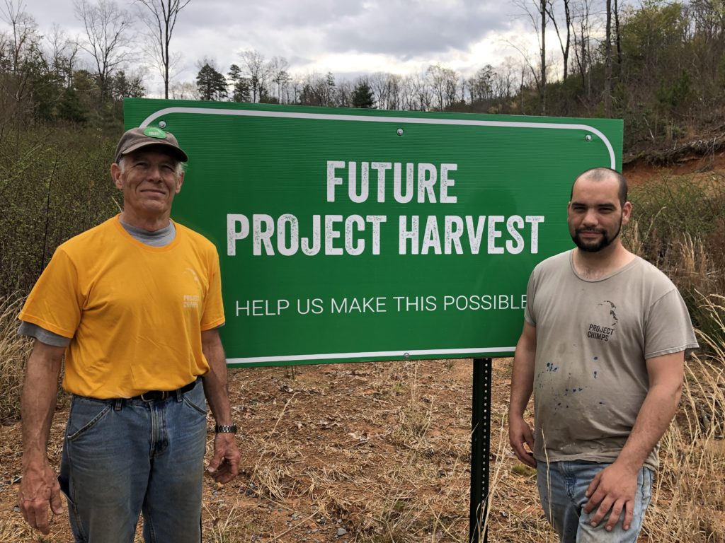 Don Reynolds and Ryan Kennedy at future location of Project Harvest