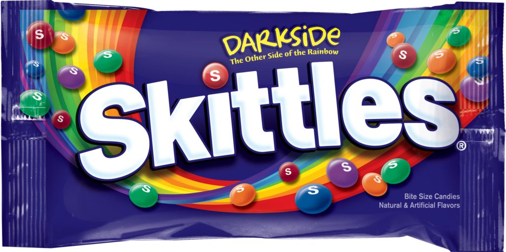 Bag of Skittles Darkside candies