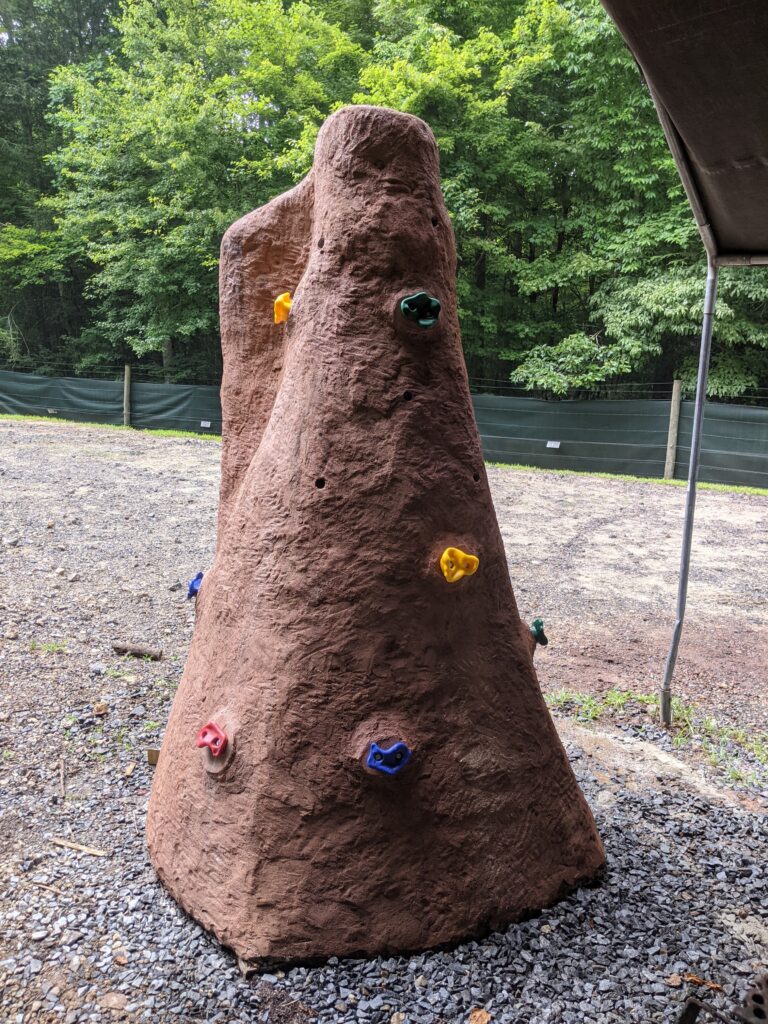 manmade termite mound for chimps