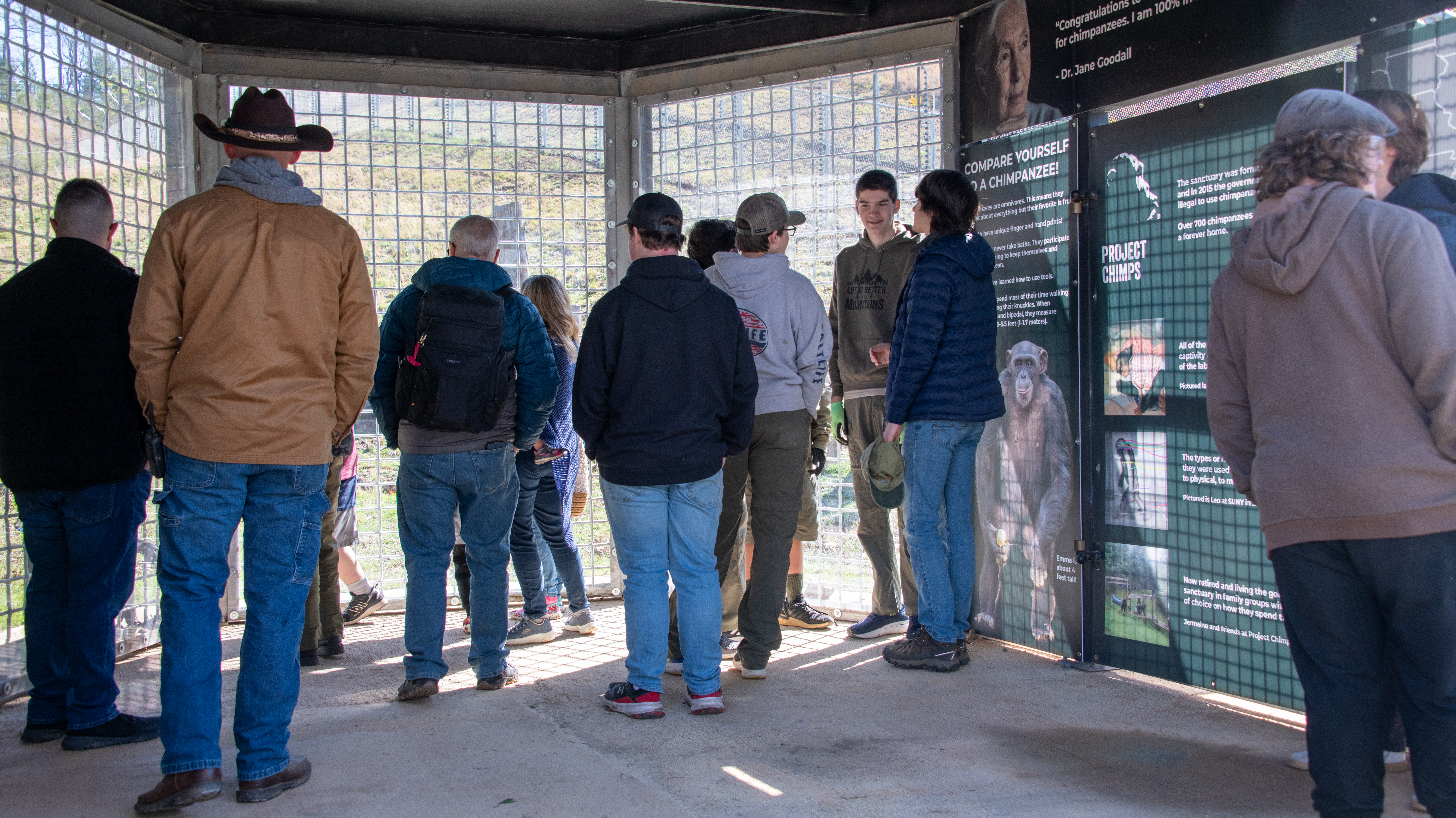 Scout group touring The Nest (Hollywood Chadwick, 4-12-25)